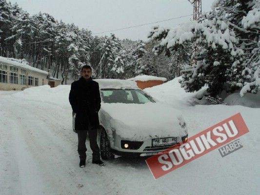 KAR YAĞIŞI KIZILCAHAMAM’DA DEVAM EDİYOR