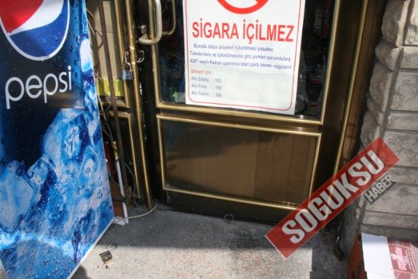 HIRSIZLAR YİNE SİGARA ÇALDI