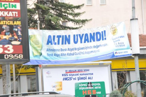 BUGÜN BANK ASYA'DA ALTIN GÜNÜ