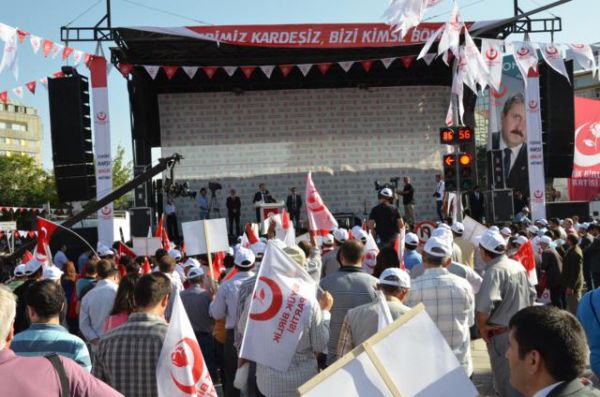 BBP MİTİNGİNE KIZILCAHAMAMDAN TAM DESTEK