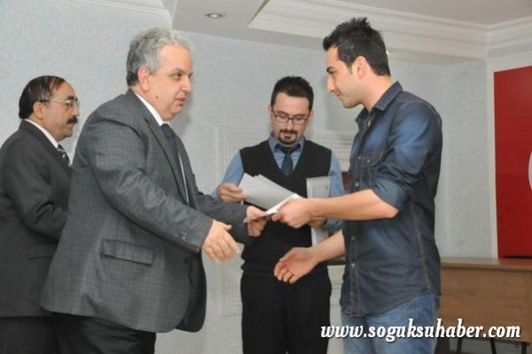 KOSGEB KURSUNU TAMAMLAYANLAR SERTİFİKALARINI ALDIL