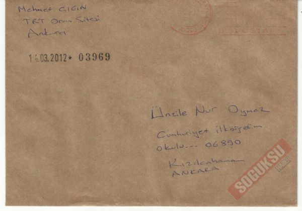 VEFALI ÖĞRENCİLERİN MEKTUPLARI