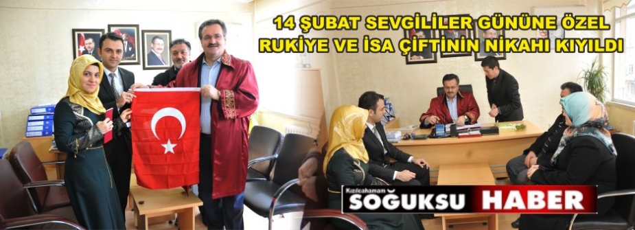 14 ŞUBAT SEVGİLİLER GÜNÜNDE NİKAHLARI KIYILDI