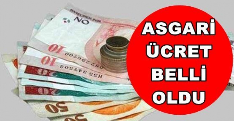 İŞTE ASGARİ ÜCRET 1603 TL OLDU