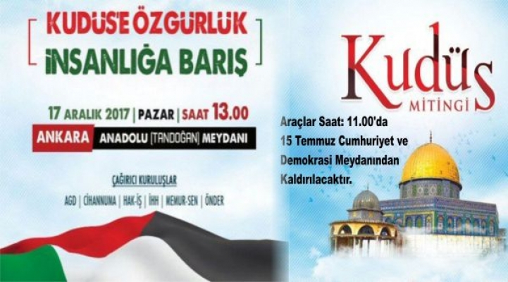 KUDÜS MİTİNGİNE DAVET