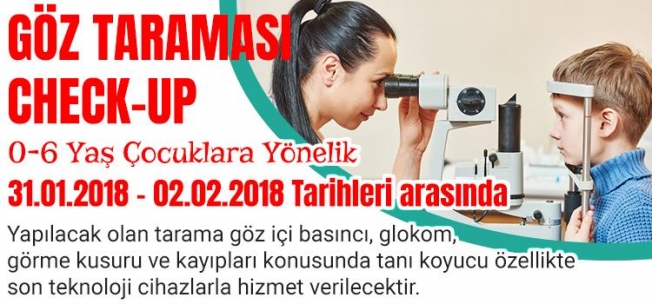 0-6 YAŞ ÇOCUKLAR İÇİN GÖZ CHECK-UP HİZMETİ