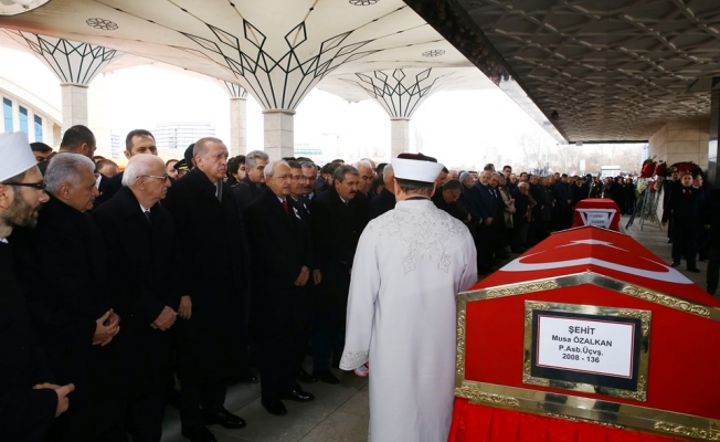 AFRİN ŞEHİDİ ASTSUBAY ÜSTÇAVUŞ MUSA ÖZALKAN'A VEDA