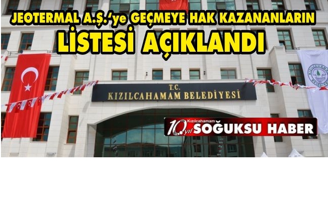 LİSTE AÇIKLANDI