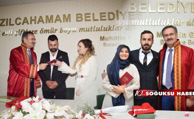 SEVGİLER GÜNÜNDE HAYATLARINI BİRLEŞTİRDİLER