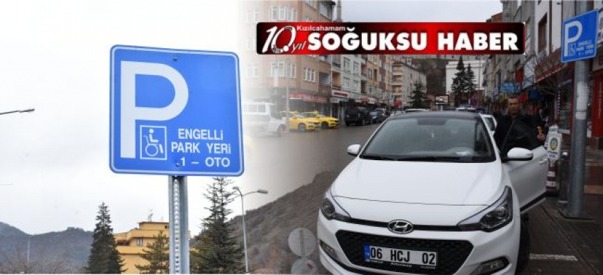 YOL KENARLARINDA ENGELLİLER İÇİN ARAÇ PARK ALANLARI OLUŞTURULDU