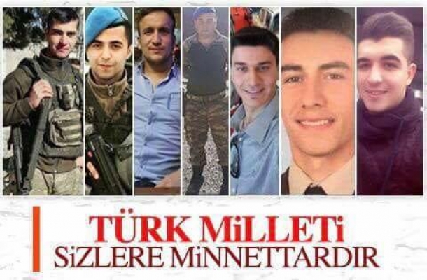AFRİN ŞEHİTLERİNE VEDA