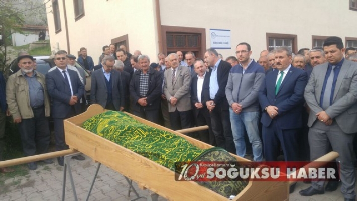 BBP GENEL BAŞKANI MUSTAFA DESTİCİ KIZILCAHAMAM'DA CENAZEYE KATILDI