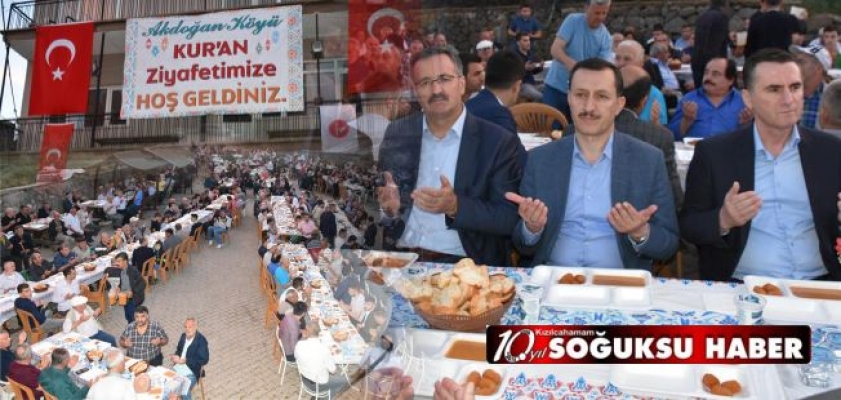 AKDOĞAN'DA GELENEKSEL İFTAR YEMEĞİ