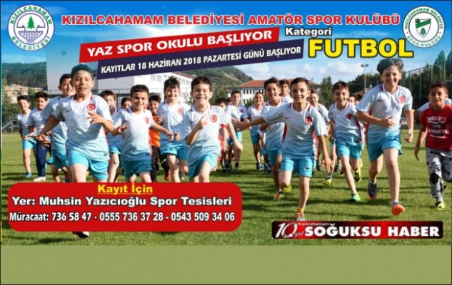 FUTBOL YAZ KURSU KAYITLARI BAŞLADI