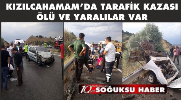 KIZILCAHAMAM'DA TRAFİK KAZASI