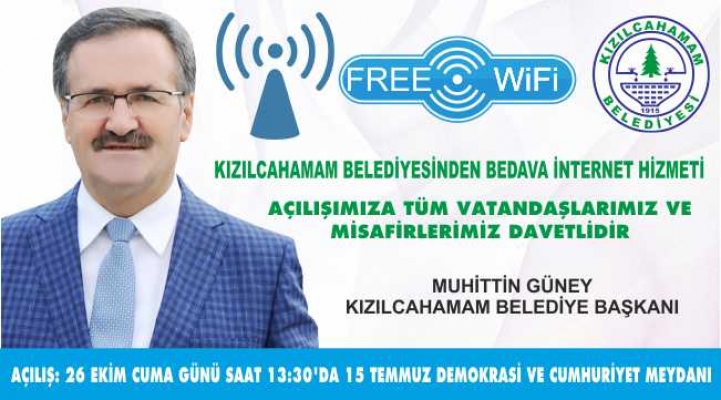 ÜCRETSİZ İNTERNET HİZMETİNİN AÇILIŞINA DAVET