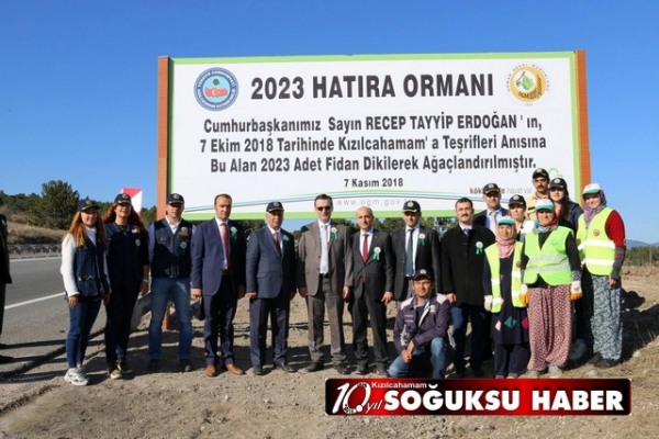 BİRLİKTE BÜYÜYORUZ 2023 HATIRA ORMANI OLUŞTURULDU