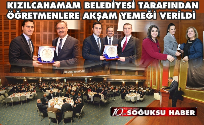 ÖĞRETMENLER AKŞAM YEMEĞİNDE BİRARAYA GELDİLER