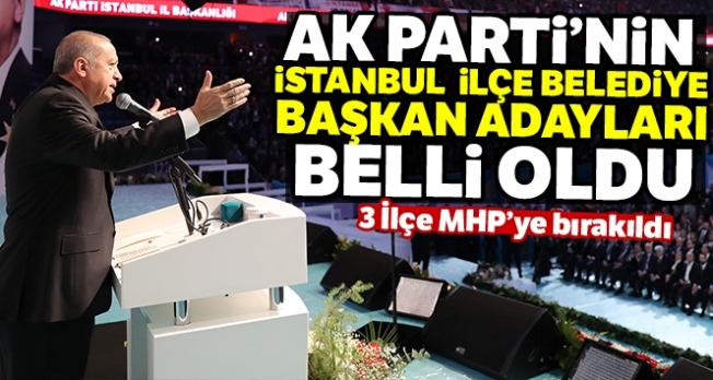 CUMHURBAŞKANI ERDOĞAN AK PARTİ İSTANBUL BELEDİYE BAŞKAN ADAYLARINI TANITTI