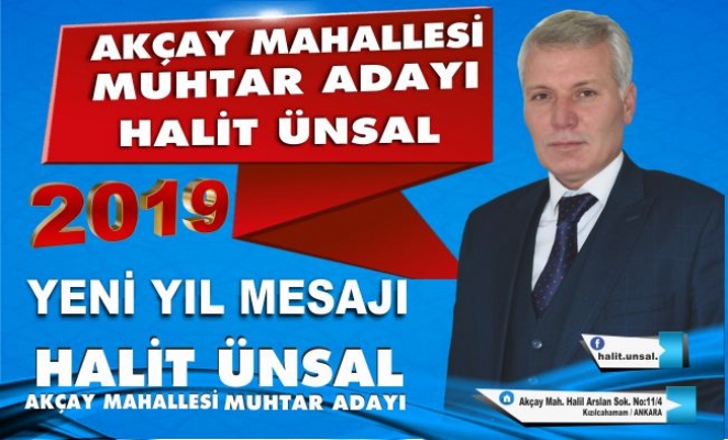 HALİT ÜNSAL'DAN YENİ YIL MESAJI VİDEO