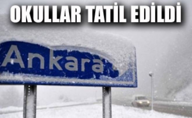 VALİ ŞAHİN AÇIKLADI! ANKARA'DA OKULLAR TATİL EDİLDİ...