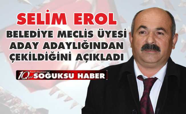 ADAY ADAYLIĞINDAN ÇEKİLDİ