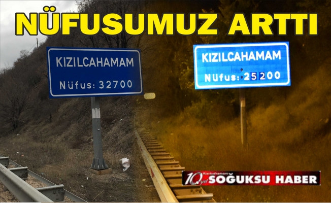 KIZILCAHAMAM’IN NÜFUSU YÜKSELDİ