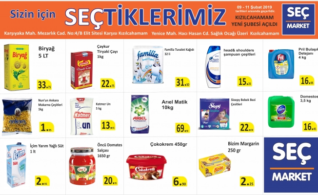 SEÇ MARKETTE KAMPANYA