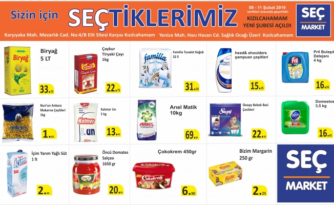 SEÇ MARKETTE KAMPANYA