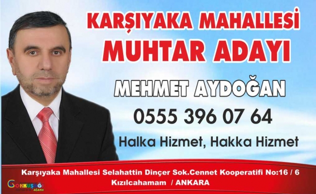 MEHMET AYDOĞAN DESTEK İSTEDİ