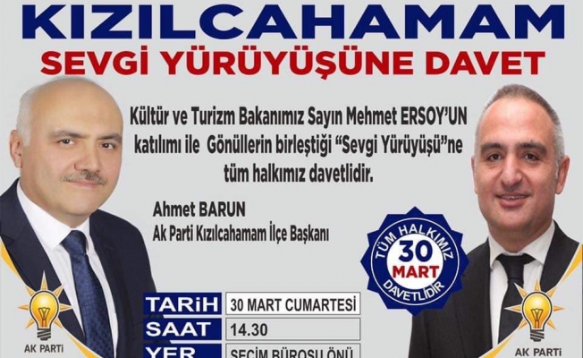 SEVGİ YÜRÜYÜŞÜNE DAVET