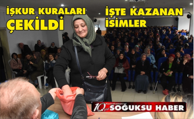 İŞKUR'DAN ÇALIŞACAK 40 KİŞİ BELİRLENDİ