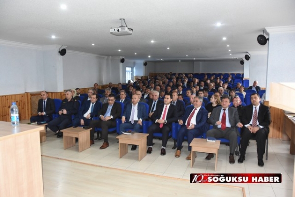 SEÇİM SONRASI İLK MUHTARLAR TOPLANTISI YAPILDI