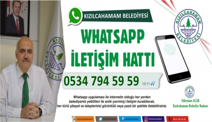 BELEDİYEDEN WHATSAPP HATTI