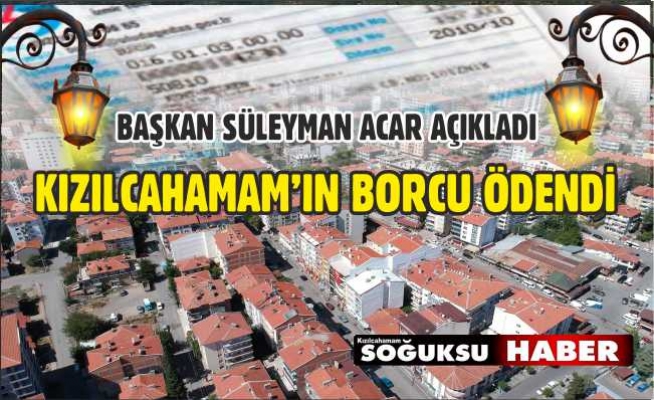 ELEKTRİK BORCU ÖDENDİ