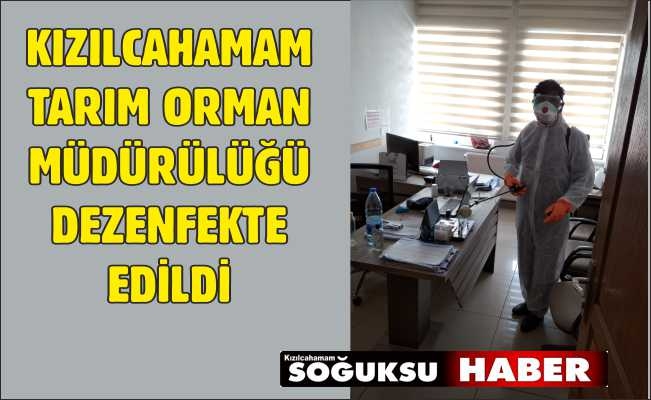 İLÇE TARIM ORMAN MÜDÜRLÜĞÜ DEZENFEKTE EDİLDİ.