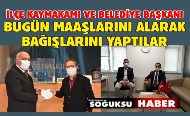 BANKAYA GİDEREK BAĞIŞDA BULUNDULAR