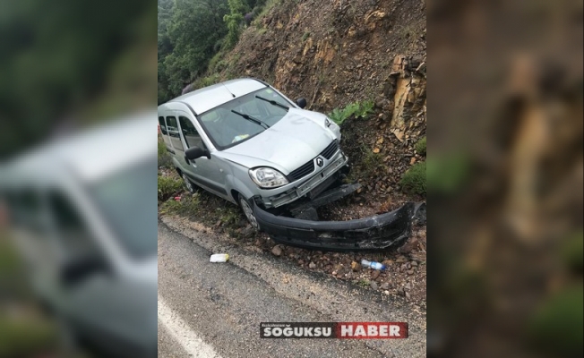 KIZILCAHAMAM GÜVEM YOLUNDA TRAFİK KAZASI.