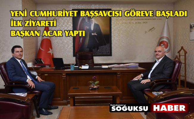 CUMHURİYET BAŞSAVCISI GÖREVE BAŞLADI