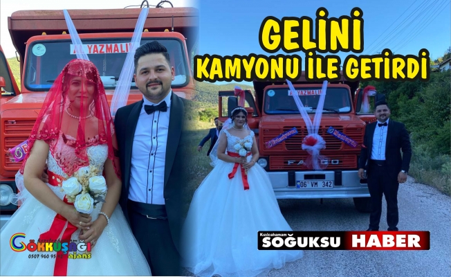 KAMYONDAN GELİN ARABASI YAPTILAR