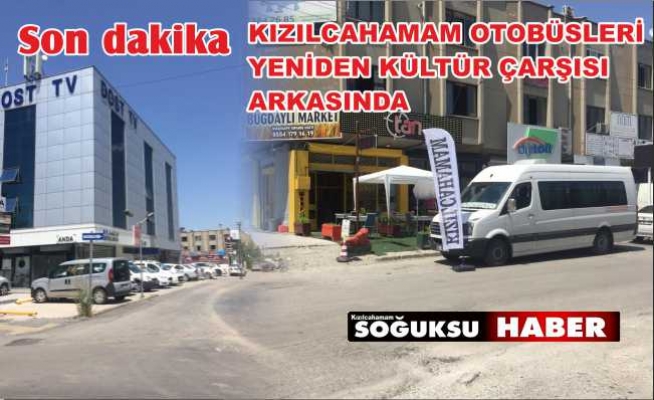 OTOBÜSLER YENİ YERİNDEN KALKACAK