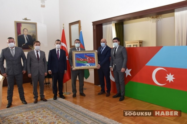 AZERBAYCAN  BÜYÜKELÇİLİĞİNE ZİYARET