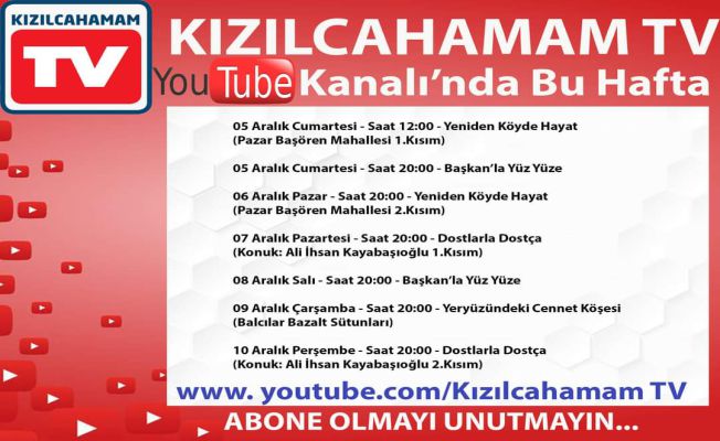 KIZILCAHAMAM TV YAYIN AKIŞI