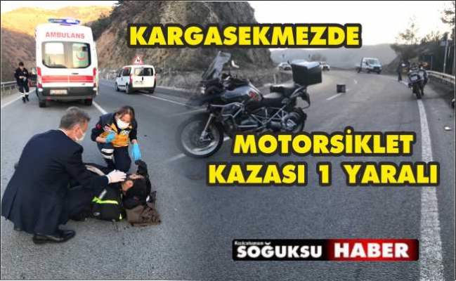 MOTOR SÜRÜCÜSÜ KAZA YAPTI