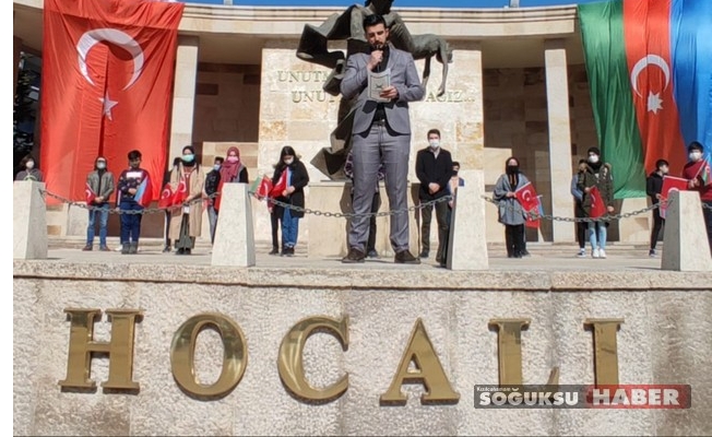 TÜGVA HOCALI ANITINDA HOCALI ŞEHİTLERİNİ ANDI