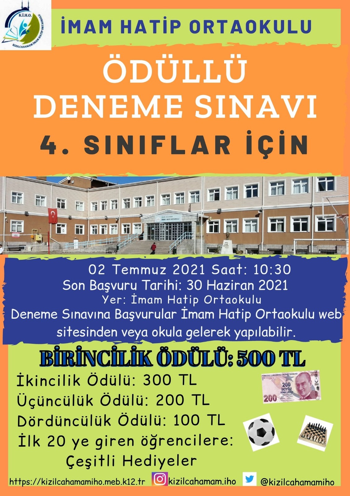 ÖDÜLLÜ DENEME SINAVI