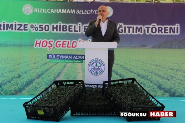 KIZILCAHAMAM’DA 457 BİN SEBZE FİDESİ %50 HİBE İLE DAĞITILDI