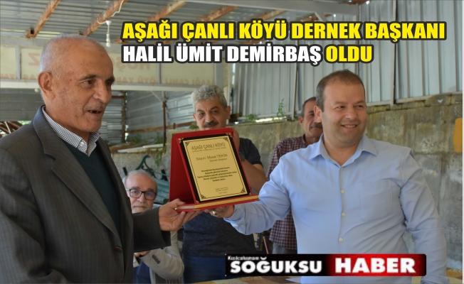 AŞAĞI ÇANLI KÖYÜ DERNEĞİNİN GENEL KURULU YAPILDI