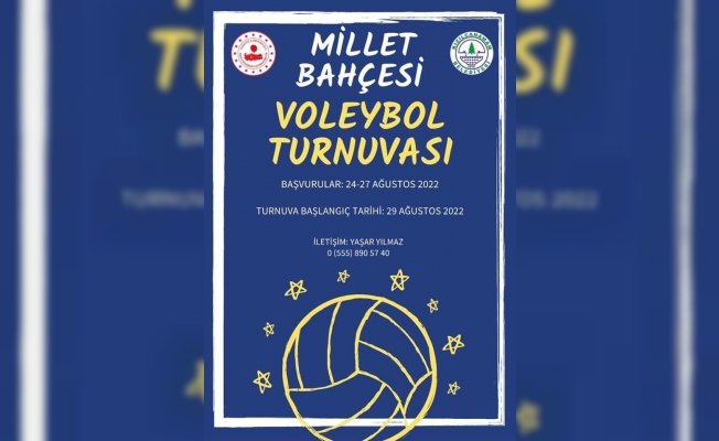 MİLLET BAHÇESİ VOLEYBOL TURNUVASI BAŞLIYOR