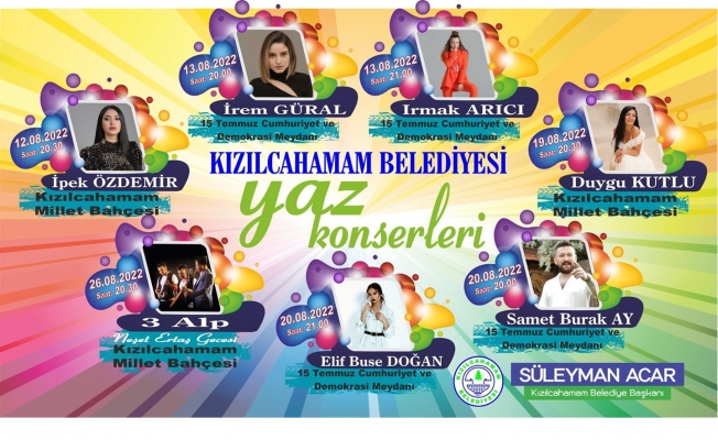 YAZ KONSERLERİ DEVAM EDİYOR